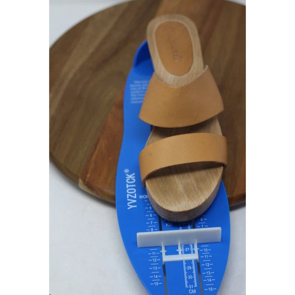 Madewell Clara Leather Clogs Platform Slide Sandals Minimalist Style Size 7