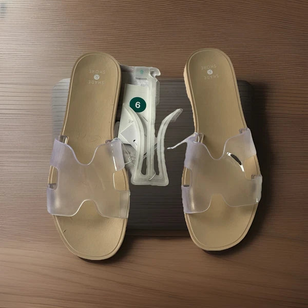 shade and shore 9 H Style Clear Sandals Designer Inspired New