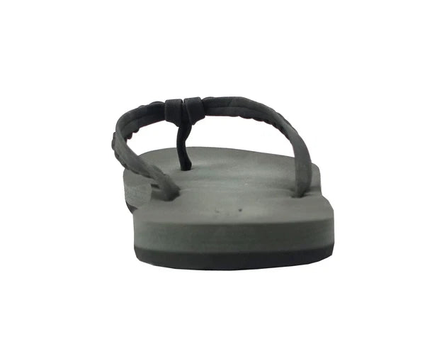 New Womens Double-Strap Braided Beach Sandal UltraSoft Glitter Fashion Flip Flop