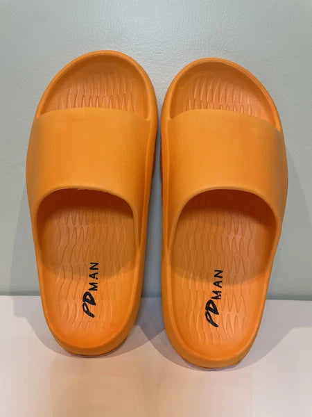Men's sandals - Size 9 - Public Desire Fashion Pool Foam Sliders Orange - New