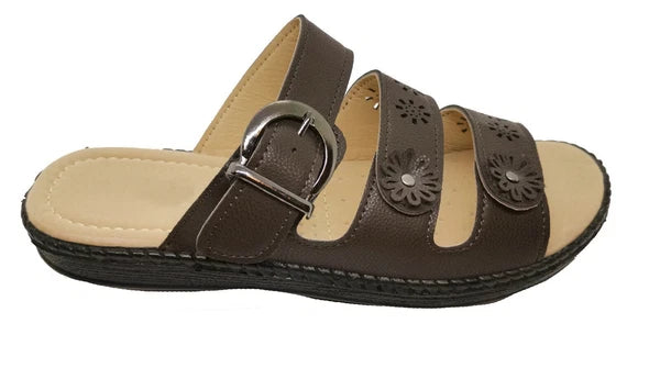 New Women Sandals Shoes Gladiator Slip On Fashion Slide Shoes Size 5 - 10