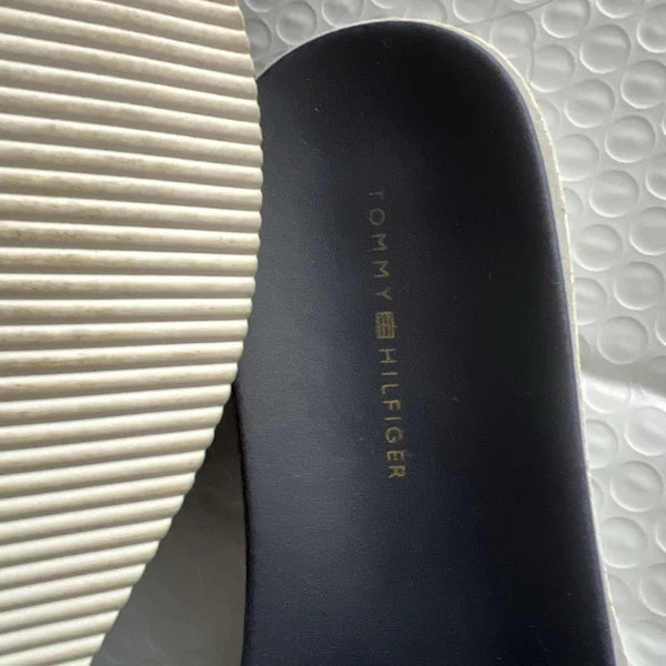 Tommy Hilfiger Blue & Red Souli Style Slide Sandals Women's Size 6M