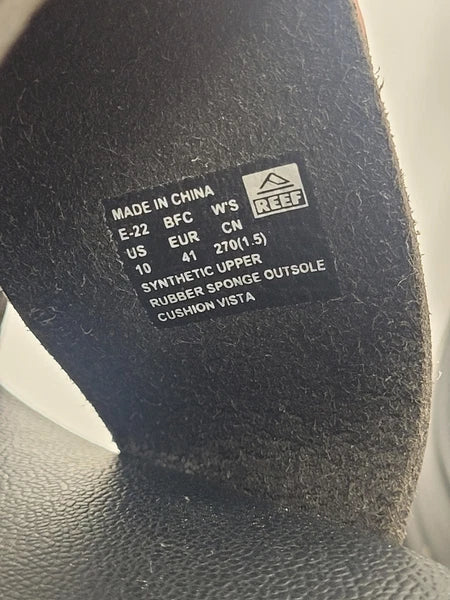 Reef Women's Cushion Vista Fashion Slide Sandal, Thick Strap Size 10