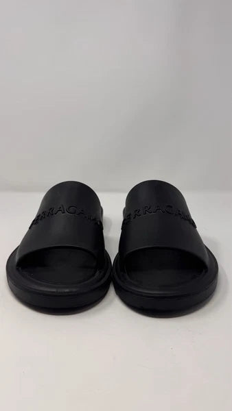 Salvatore Ferragamo Women’s Jelly Black Slide Sanal Size 9