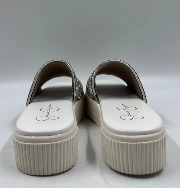 Jessica SImpson Women's Ezira Slip-On Chunky Casual Fashion Slides Size 8.5M