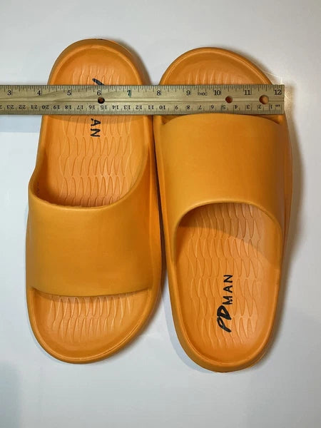 Men's sandals - Size 9 - Public Desire Fashion Pool Foam Sliders Orange - New
