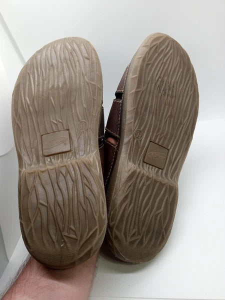 Lower East Side Women's Size 9.5 90's/Y2K-Style Chunky Slide Sandals Brown