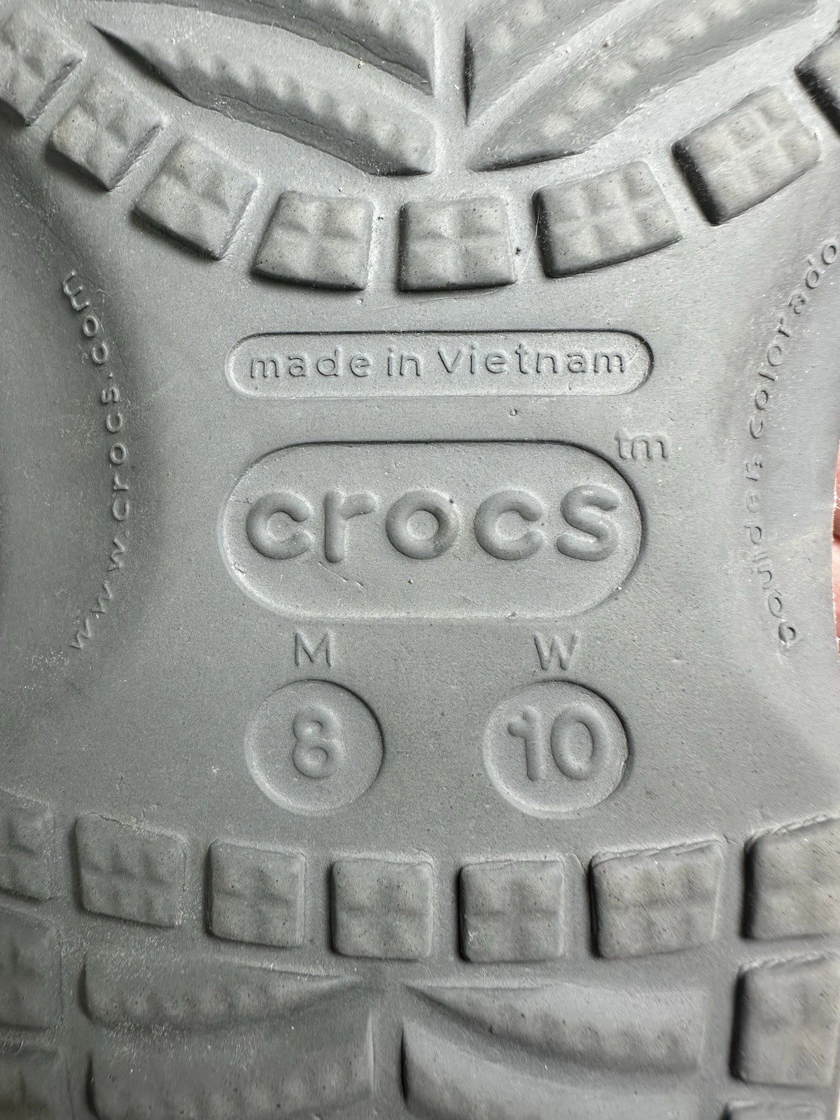 Crocs Womens Floral Design Slides Shoes Size 10 Pre-Owned (Rare) Great Condition