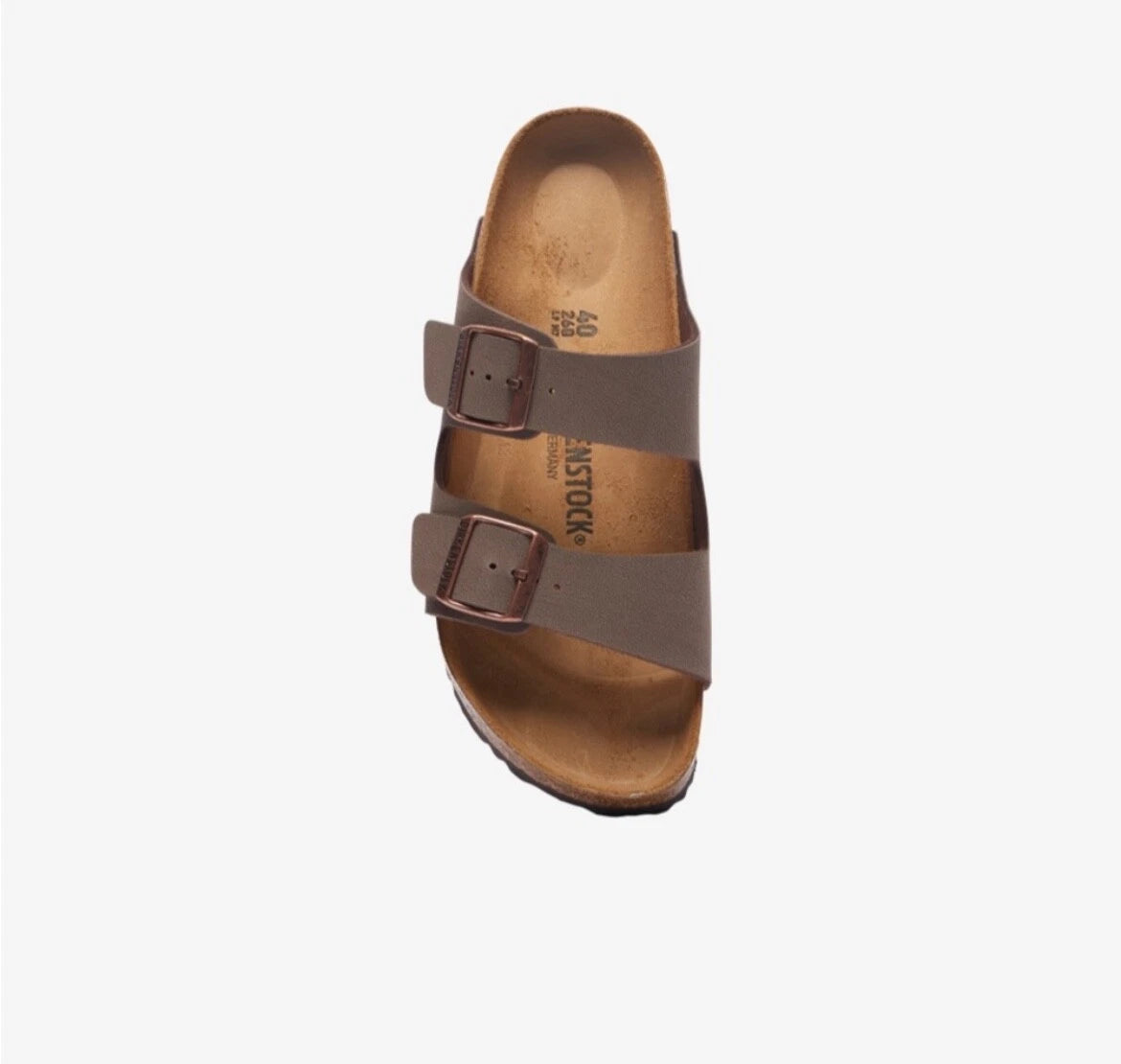 Birkenstock Arizona Mocha Birko-Flor Comfort Sandals women's narrow fit mocca...