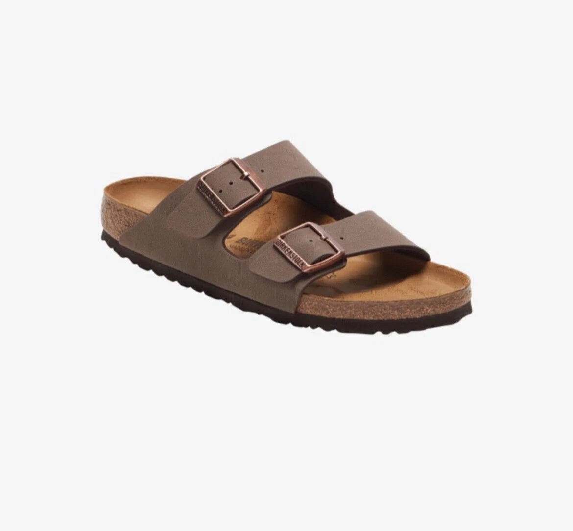 Birkenstock Arizona Mocha Birko-Flor Comfort Sandals women's narrow fit mocca...