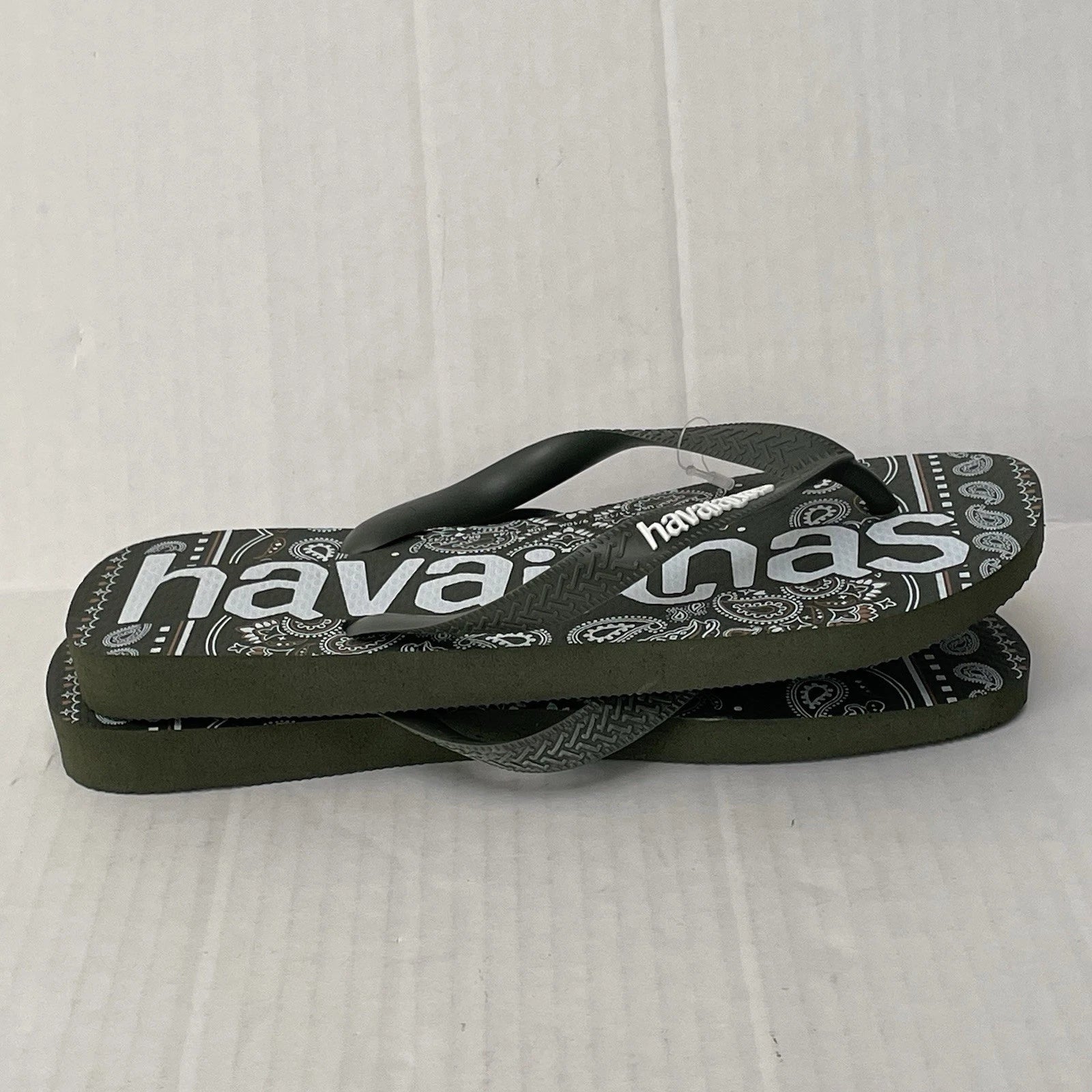 HAVAIANAS TOP LOGOMANIA FASHION FLIP FLOPS RUBBER THONG SANDALS Sz 41-42 US 9-10