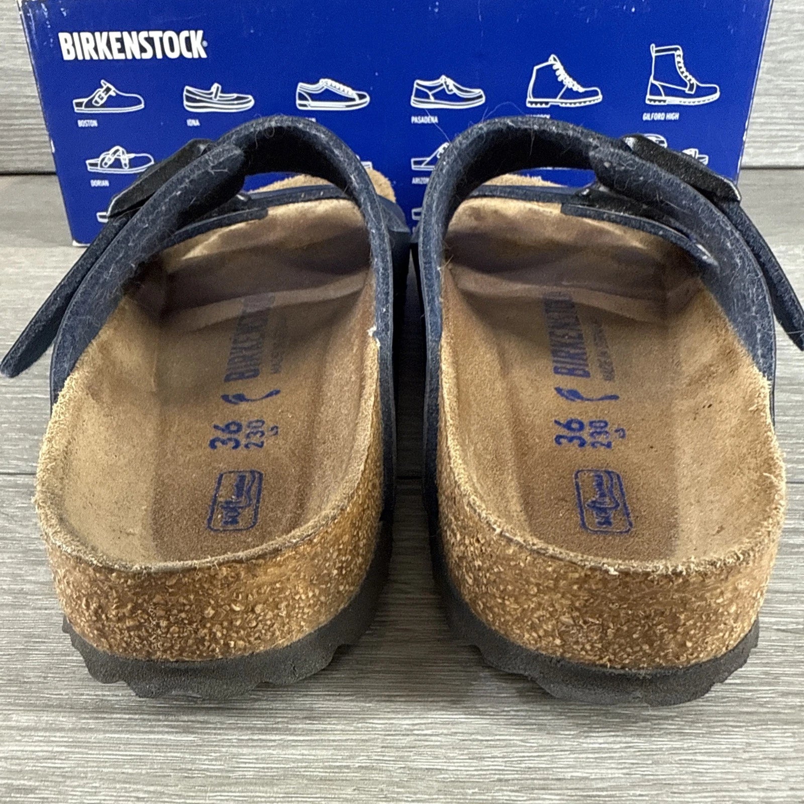 Birkenstock Arizona Soft Footbed Sandals Women’s EU 36 US 5 5.5 Blue