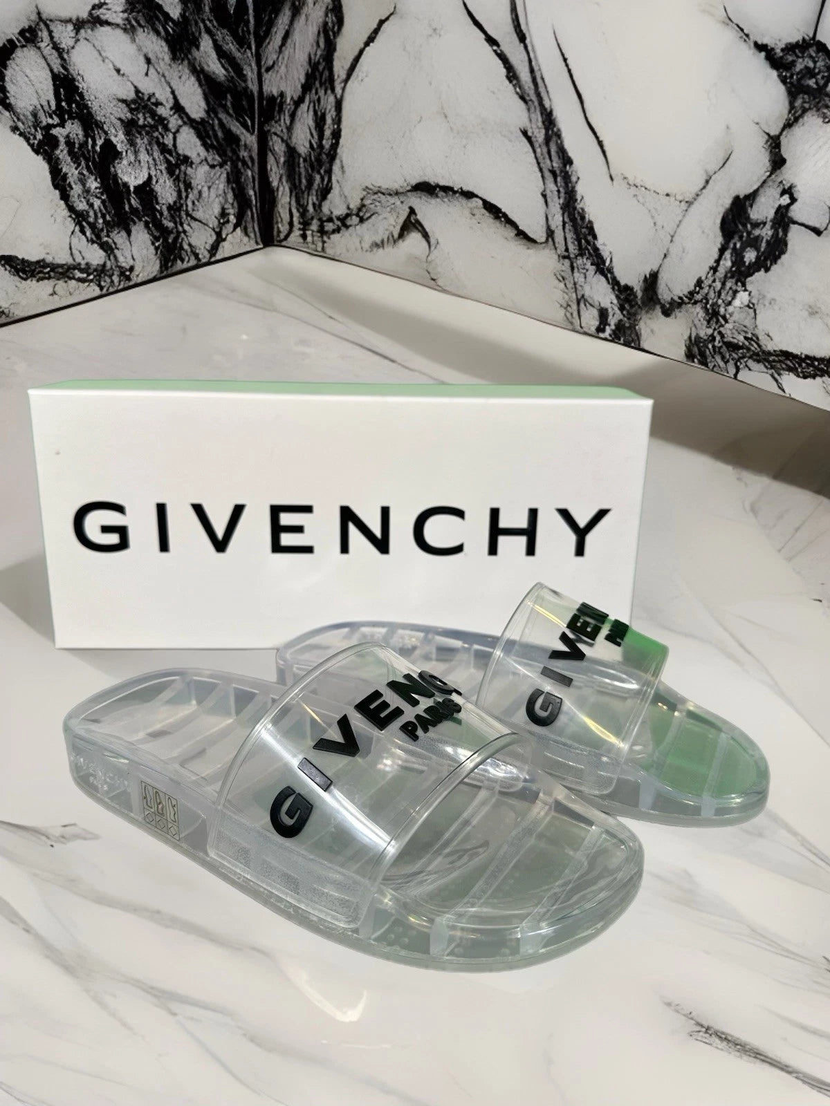 Givenchy Womens Logo Pool Slides