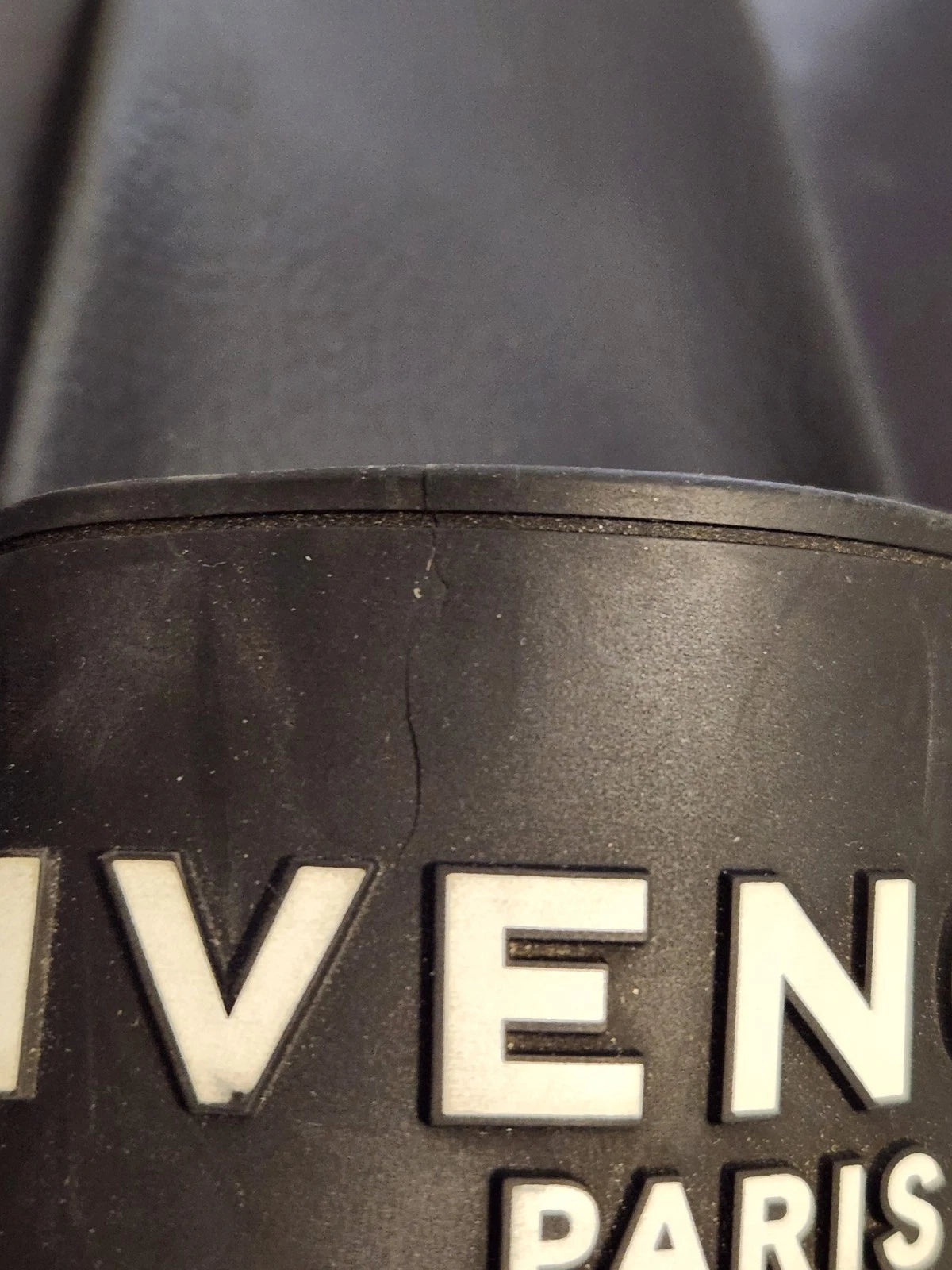 Givenchy Black Logo Rubber Slide Sandal W 7.5 - Read Description