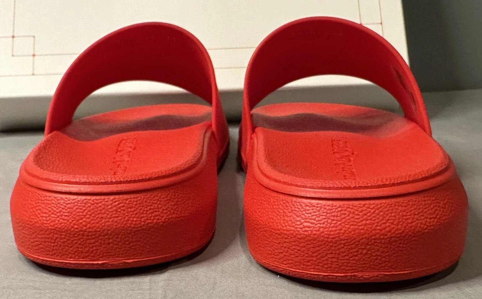 Alexander McQueen Logo Pool Slides Sandals Red Women’s Size 41 (US 11) Authentic