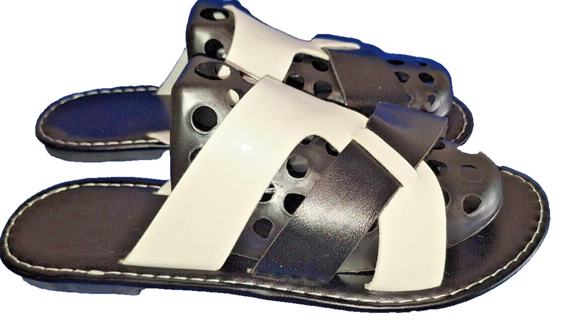 2 New Pairs Women Size * Slides Shoes Sandal White Footwear Fashion