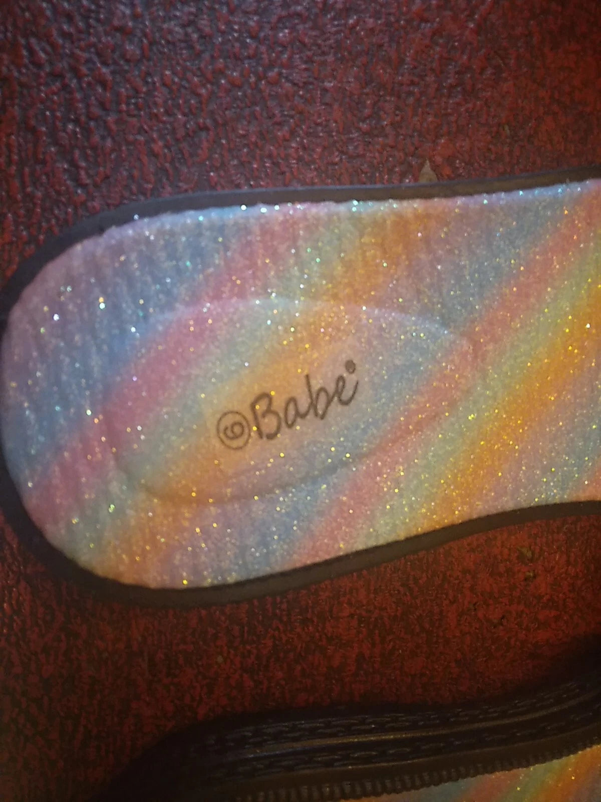 Babe's Rainbow Floral Black Women's Fashion Slides Slippers Size 9 (BRAND NEW)