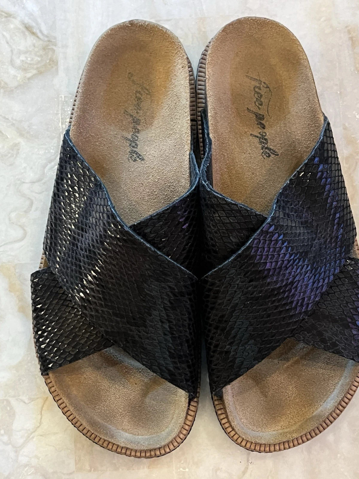 Free People Women’s Slides , Sandal , Snake Skin Style Size 39 Spain