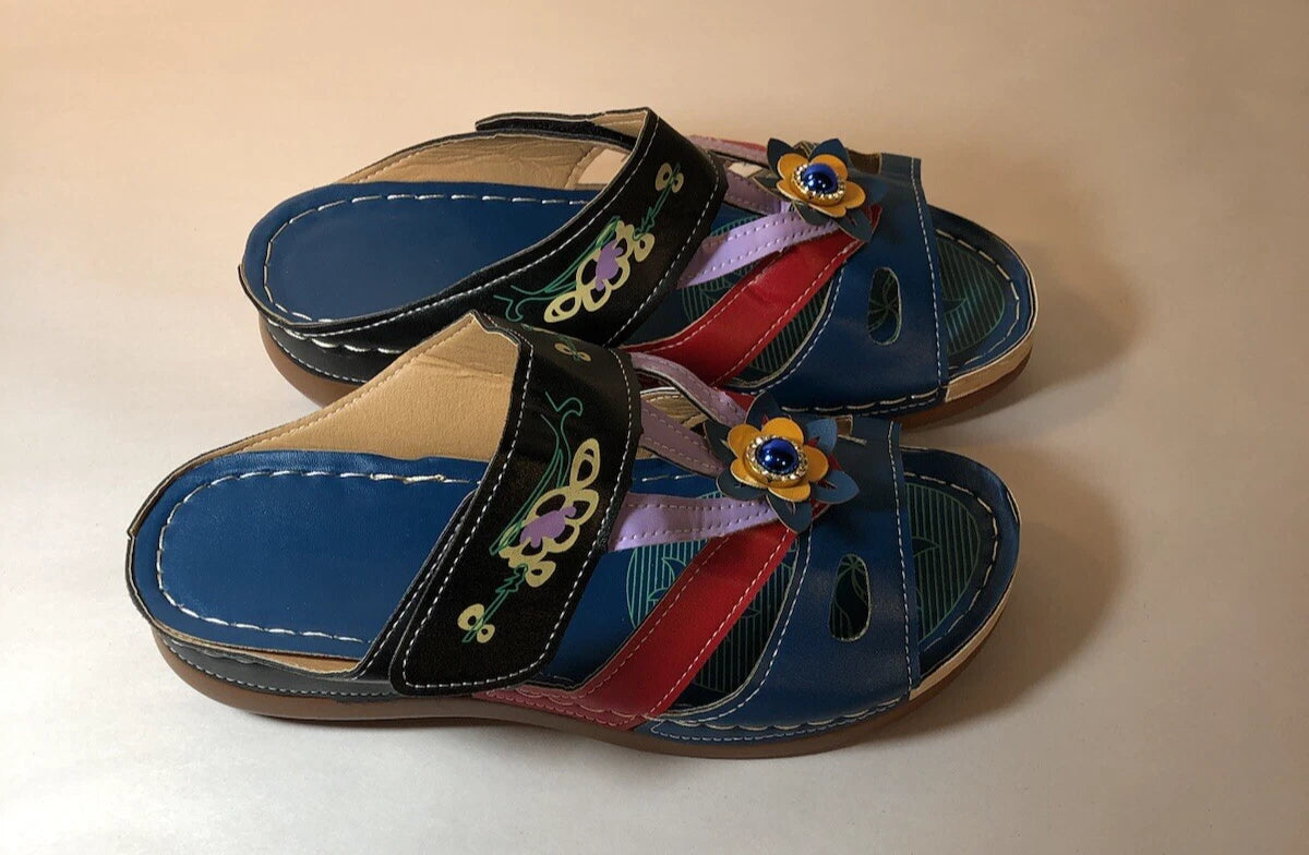 Bohemian style fashion non-slip wedge sandals Size 9 New