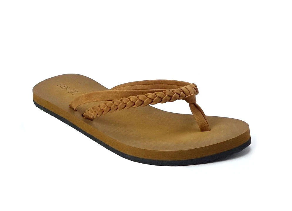 New Womens Double-Strap Braided Beach Sandal UltraSoft Glitter Fashion Flip Flop