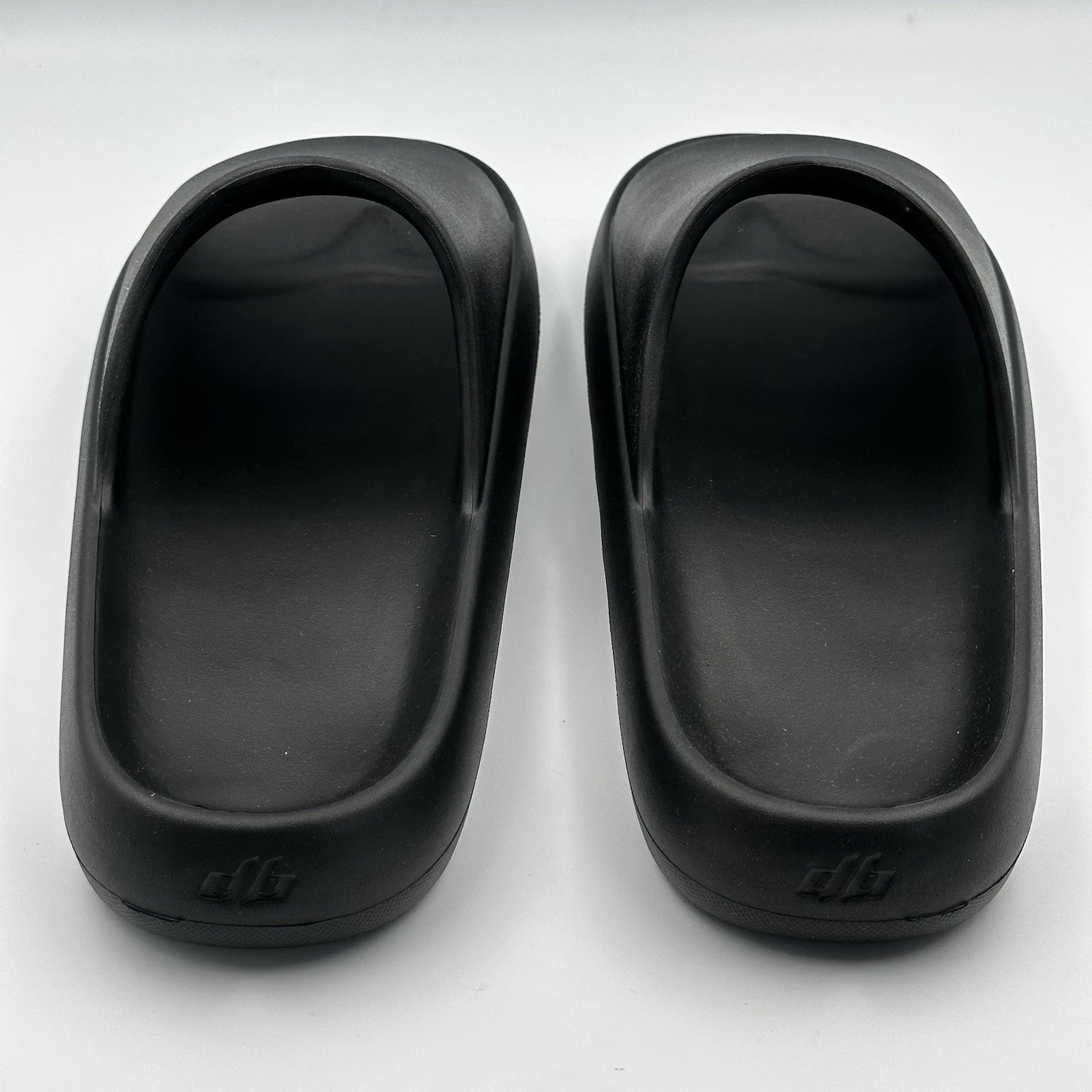 Decibel Mens Black DB Slide Sandals Foam Cushioned Slip On Yeezy Style Size 8–11