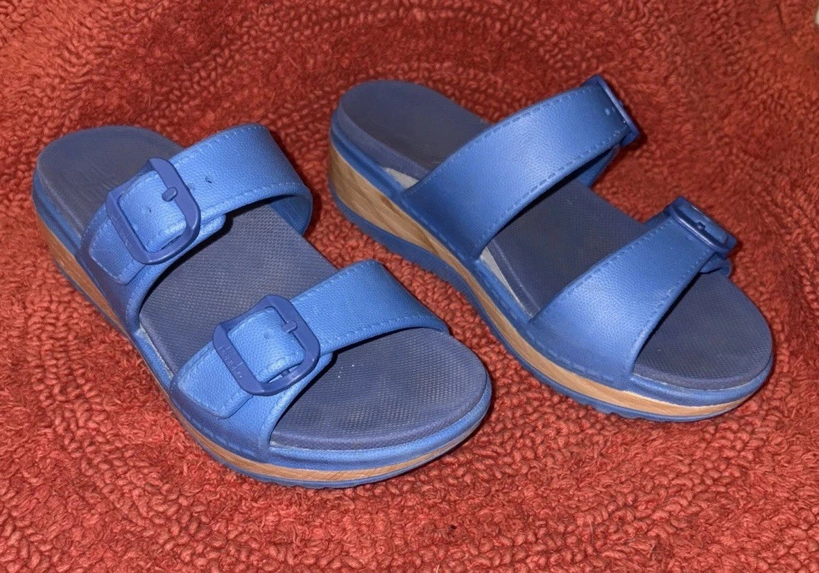 Dansko Women's Kandi Blue Sandal Slide Mule Size 7.5 - 8 M, Comfort & Style