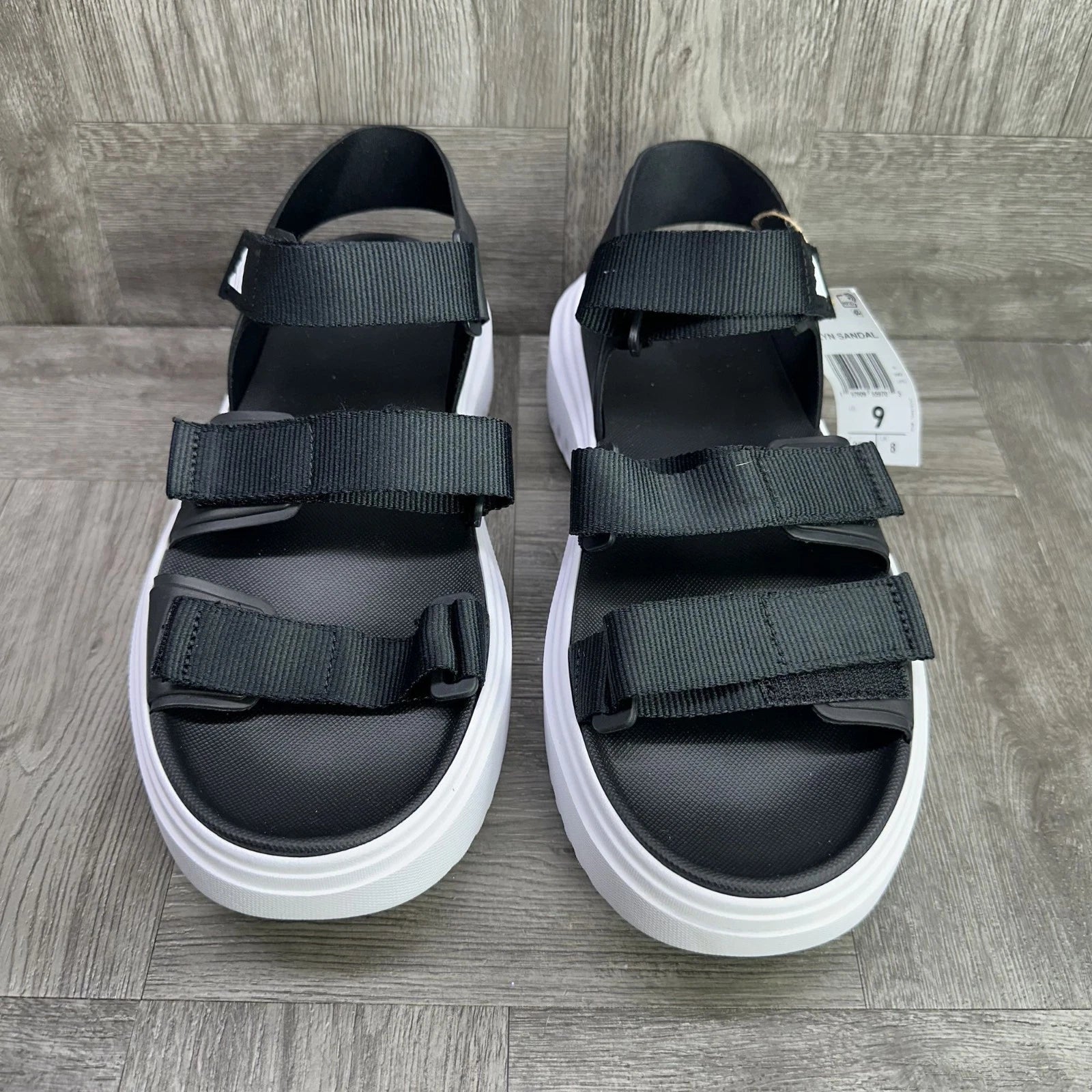 Adidas Women's size 10 Slyn Black Platform Sandals