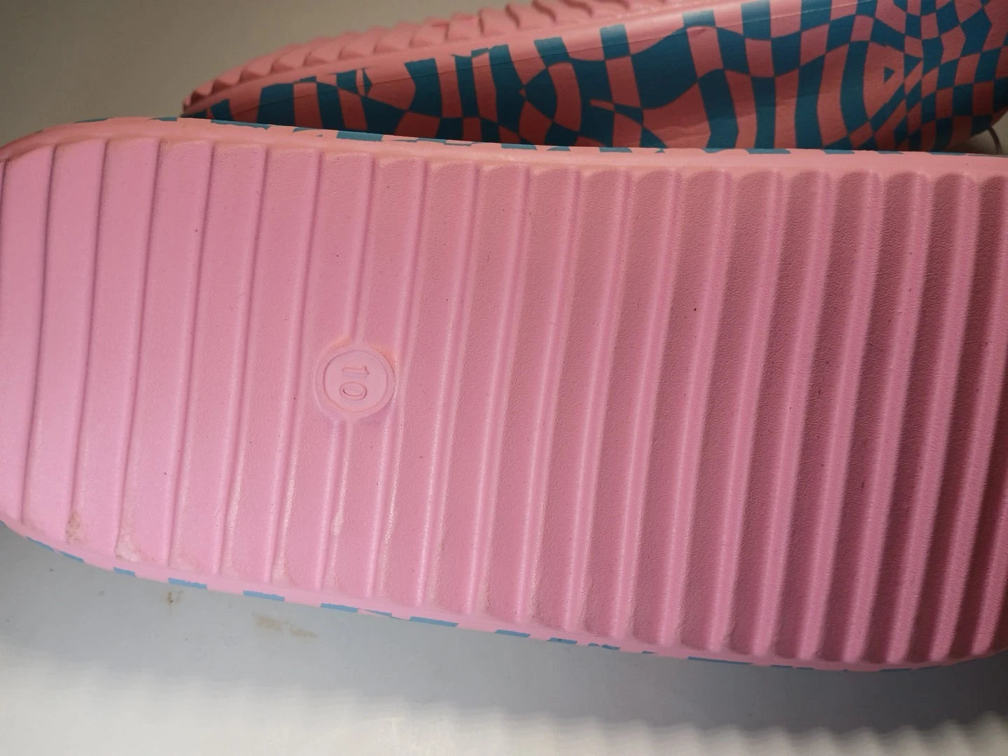 EVA Style Sandals Pink/Blue Size 10 Wild Fable Slip-on Open-toe NWT Confortable
