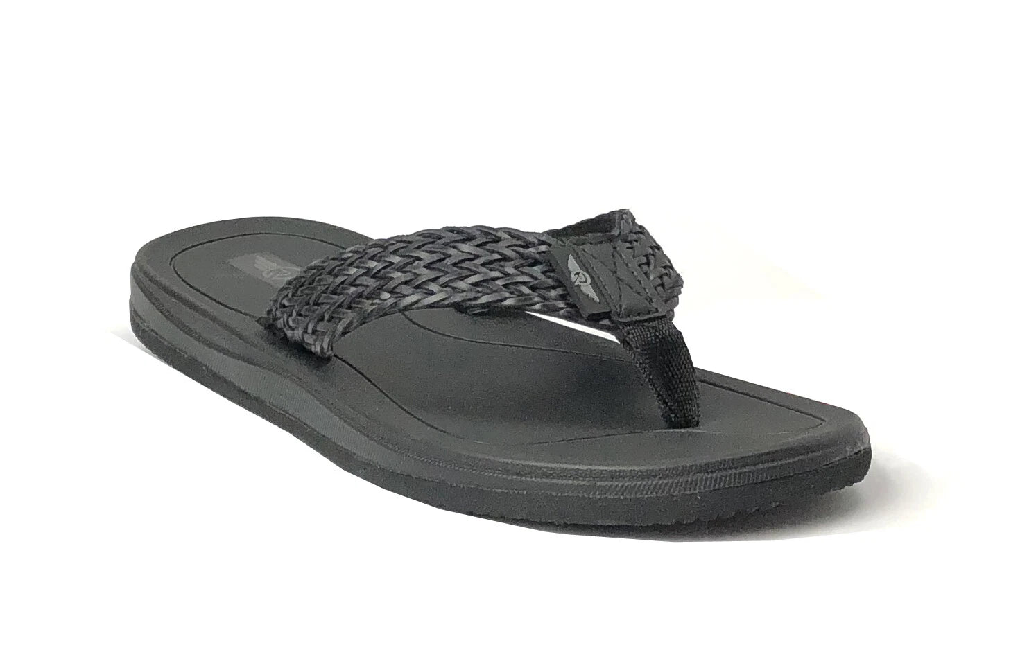 New Womens Double-Strap Braided Beach Sandal UltraSoft Glitter Fashion Flip Flop