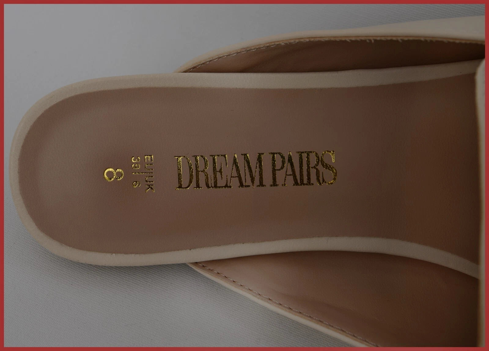 DREAM PAIRS Women's Fashion CLASSY CREAM COLORED BUCKLE Design Slides Sandals S8