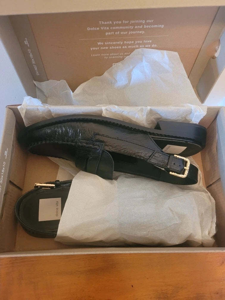 Dolce Vita Women's Size 9.5 Style: Hardi - Midnight Crinkle Patent - New in Box