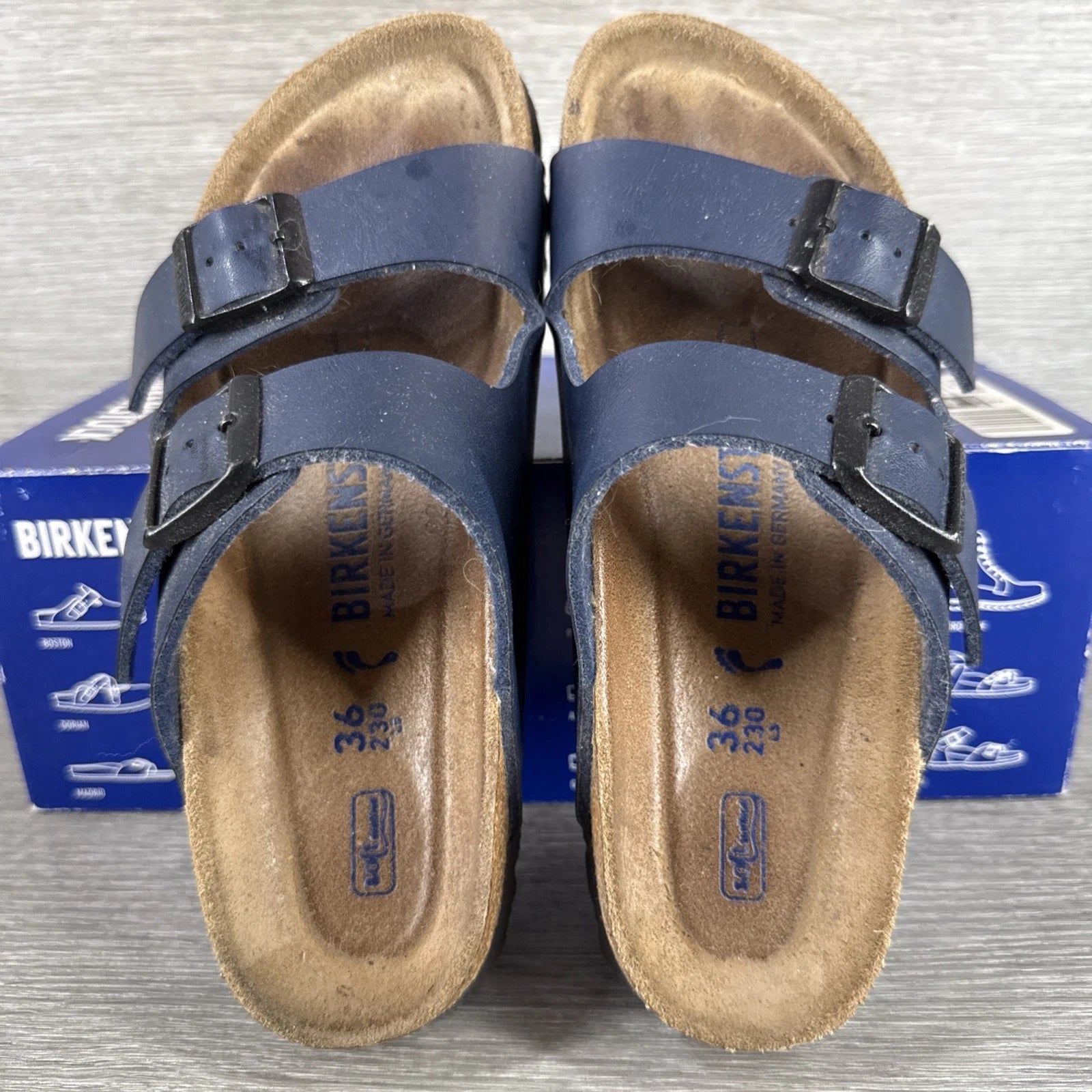 Birkenstock Arizona Soft Footbed Sandals Women’s EU 36 US 5 5.5 Blue