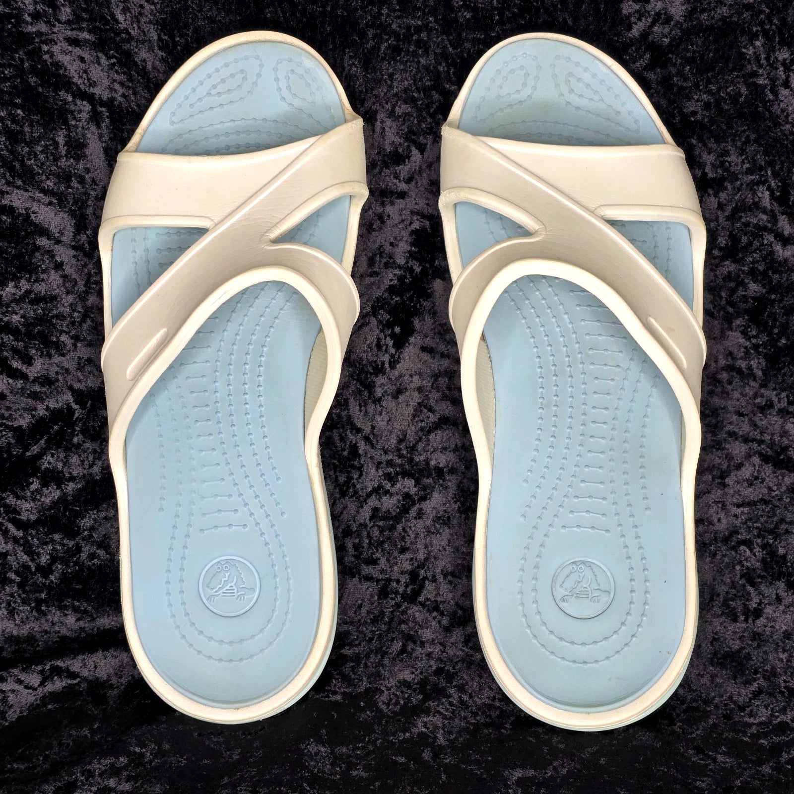 Crocs 10 Can't Find Exact Style -Wider Strap -Slip On Sandal Beach Ocean Coastal
