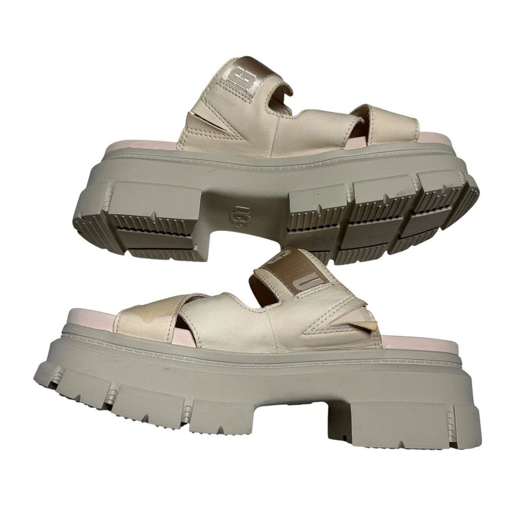 UGG Women’s Ashton Platform Slide Sandals Rose Nude Pink Size 8.5 1136785 Chunky
