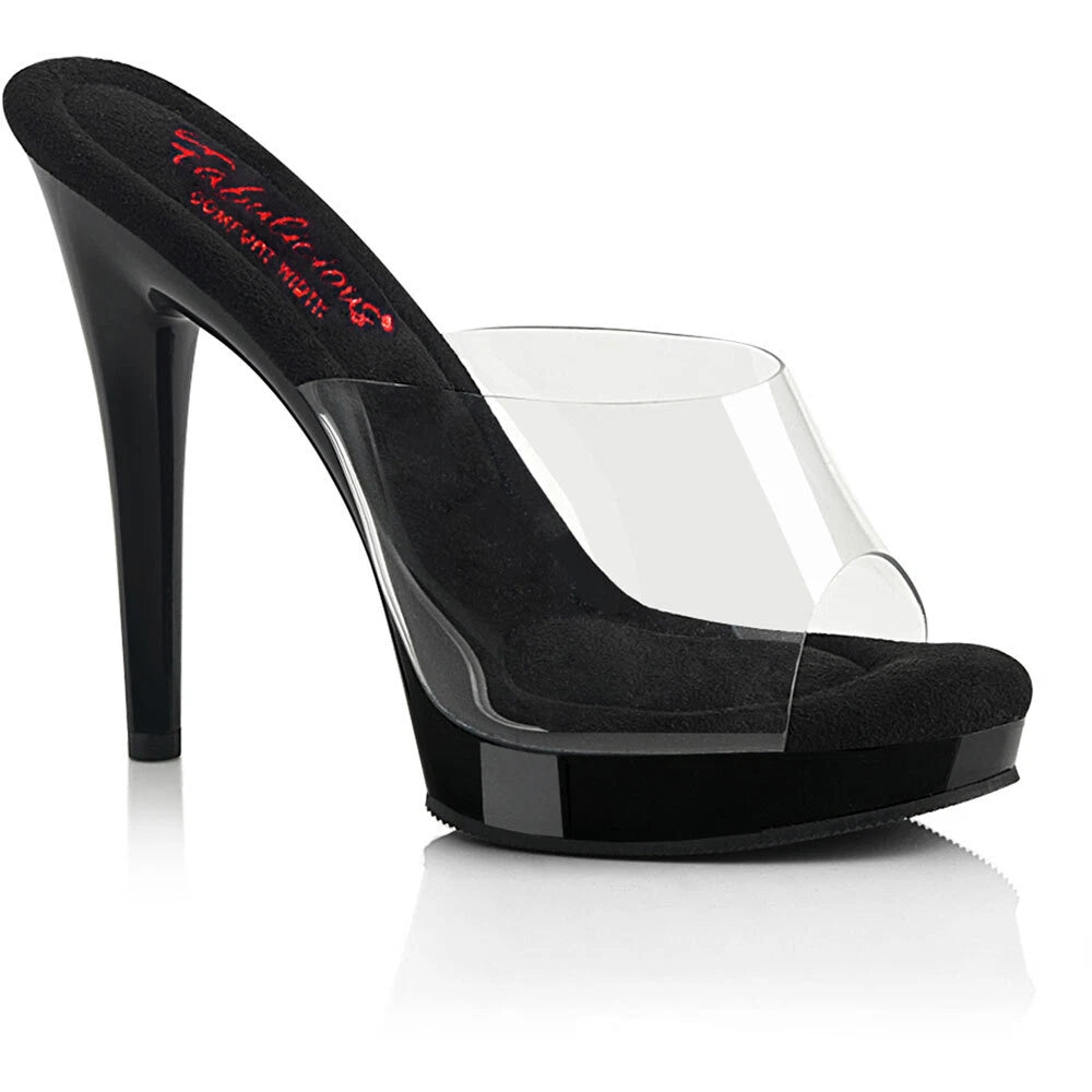 Pleaser Fabulicious 5" Heel W/ Pf Slide Sandals Adult Women Shoes Glory/501