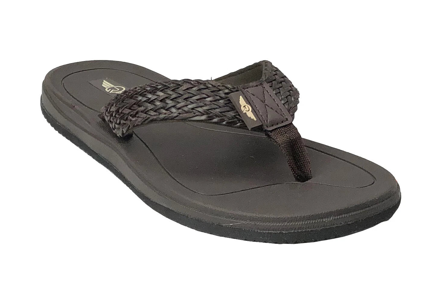 New Womens Double-Strap Braided Beach Sandal UltraSoft Glitter Fashion Flip Flop