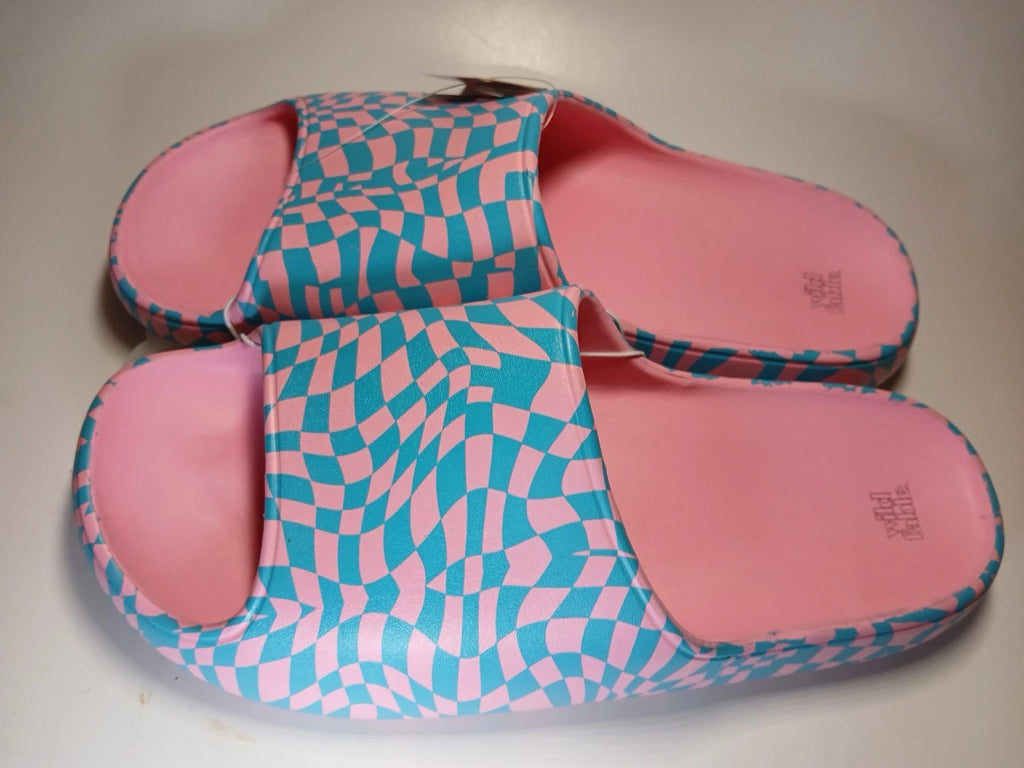 EVA Style Sandals Pink/Blue Size 10 Wild Fable Slip-on Open-toe NWT Confortable