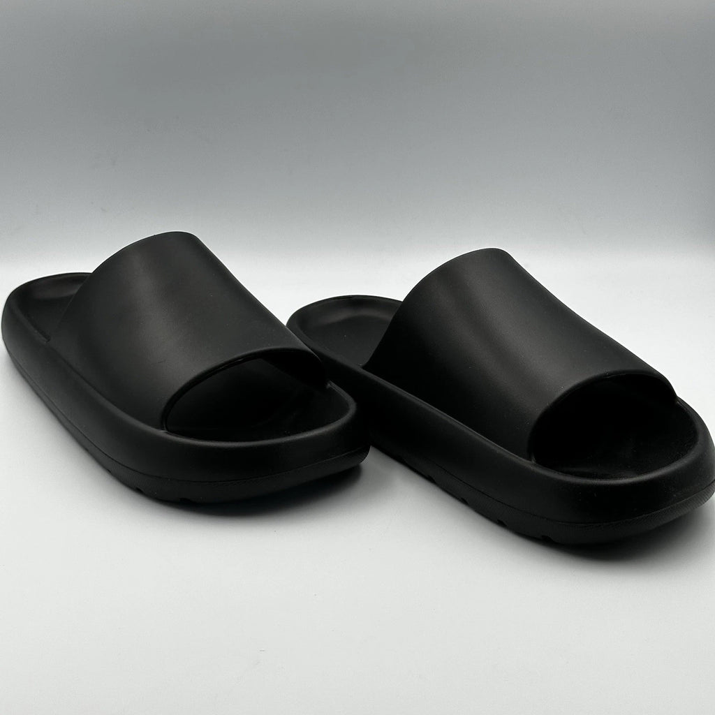Decibel Mens Black DB Slide Sandals Foam Cushioned Slip On Yeezy Style Size 8–11