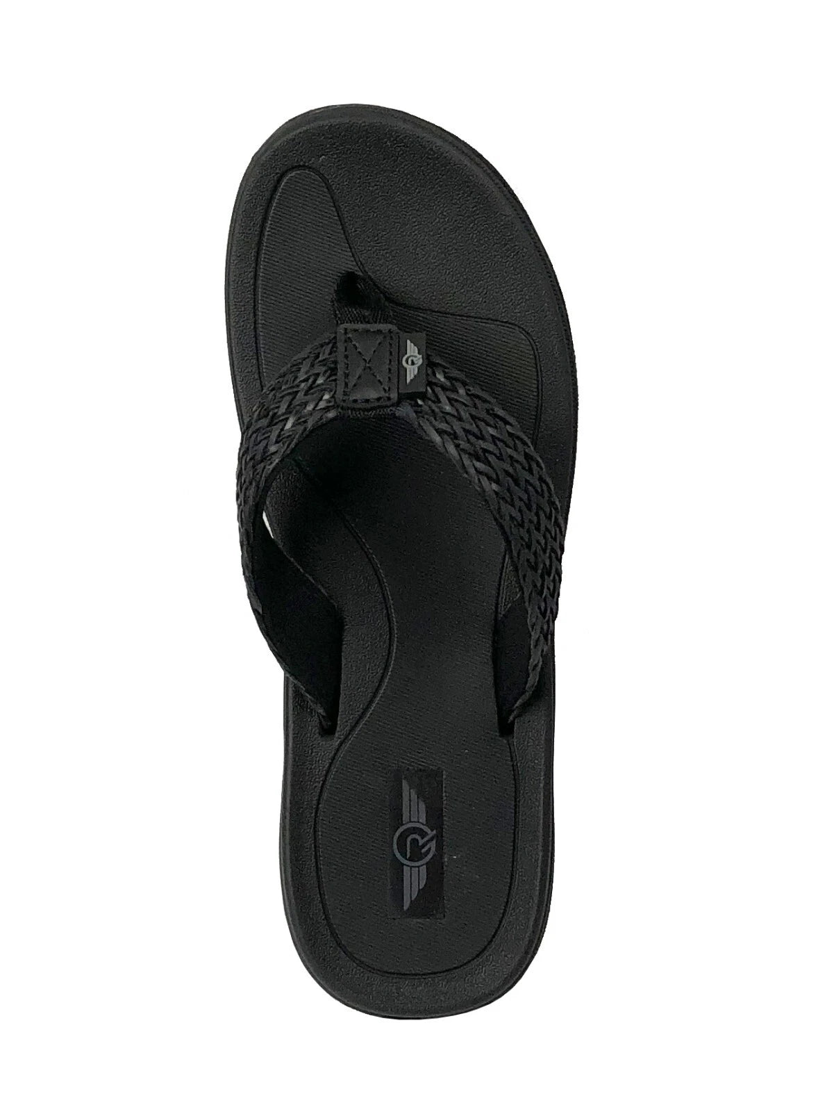New Womens Double-Strap Braided Beach Sandal UltraSoft Glitter Fashion Flip Flop