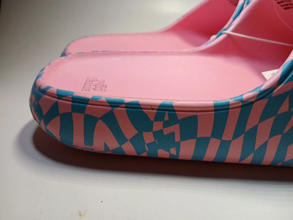 EVA Style Sandals Size 10 Pink/blue Wild Fable NWT Slip-on Open Toe Confortable