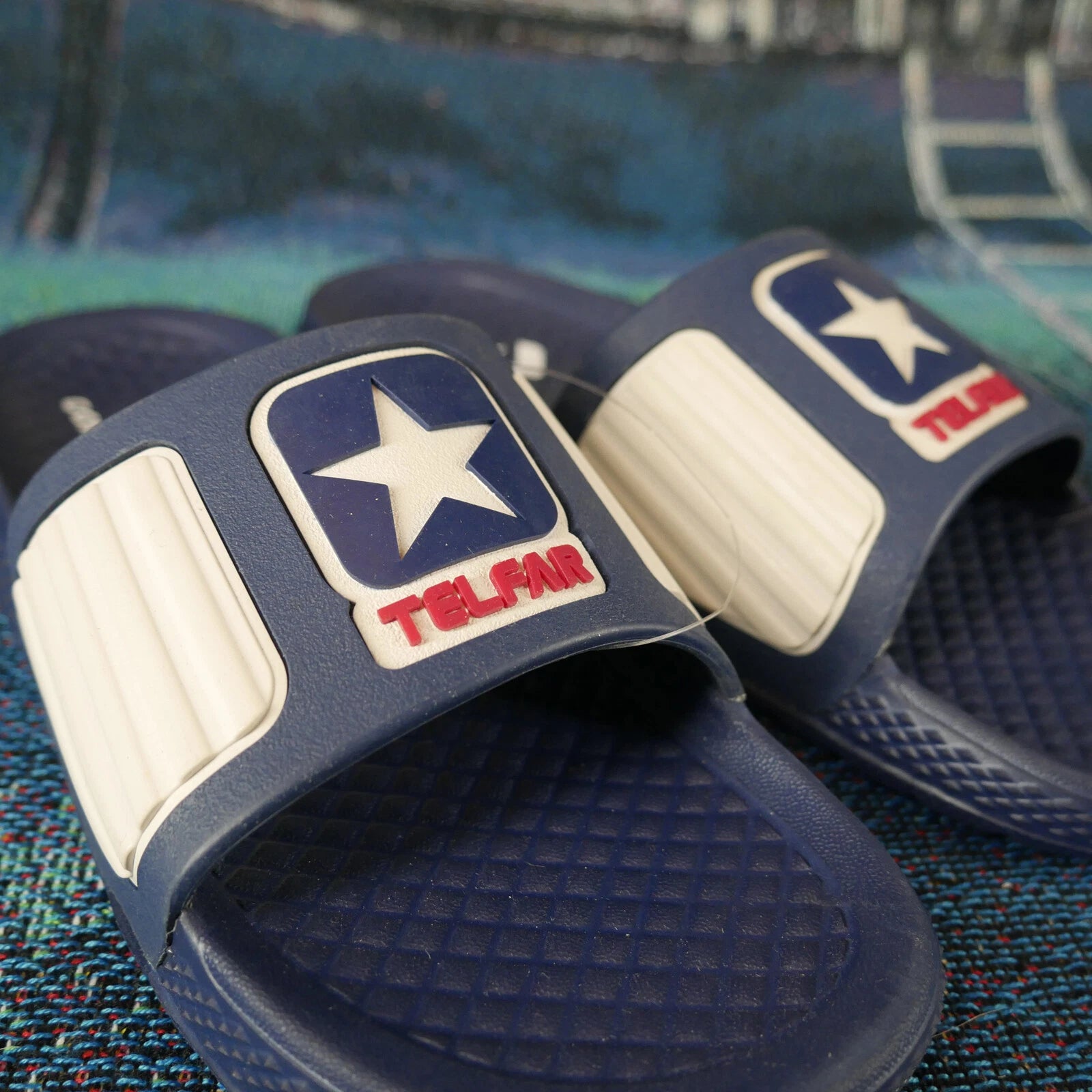 Converse x Telfar Rubber Slides Navy Blue Fashion Bag