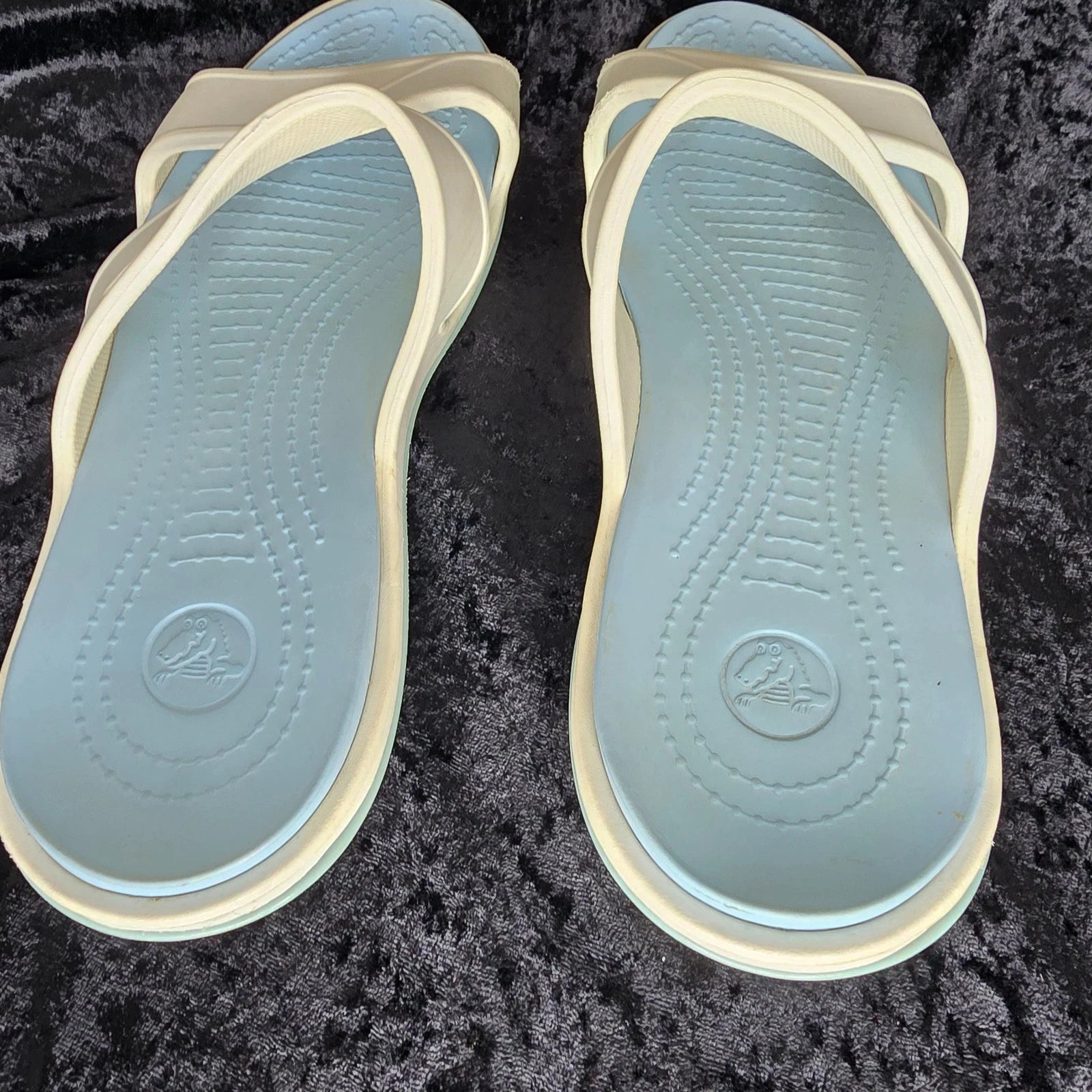 Crocs 10 Can't Find Exact Style -Wider Strap -Slip On Sandal Beach Ocean Coastal