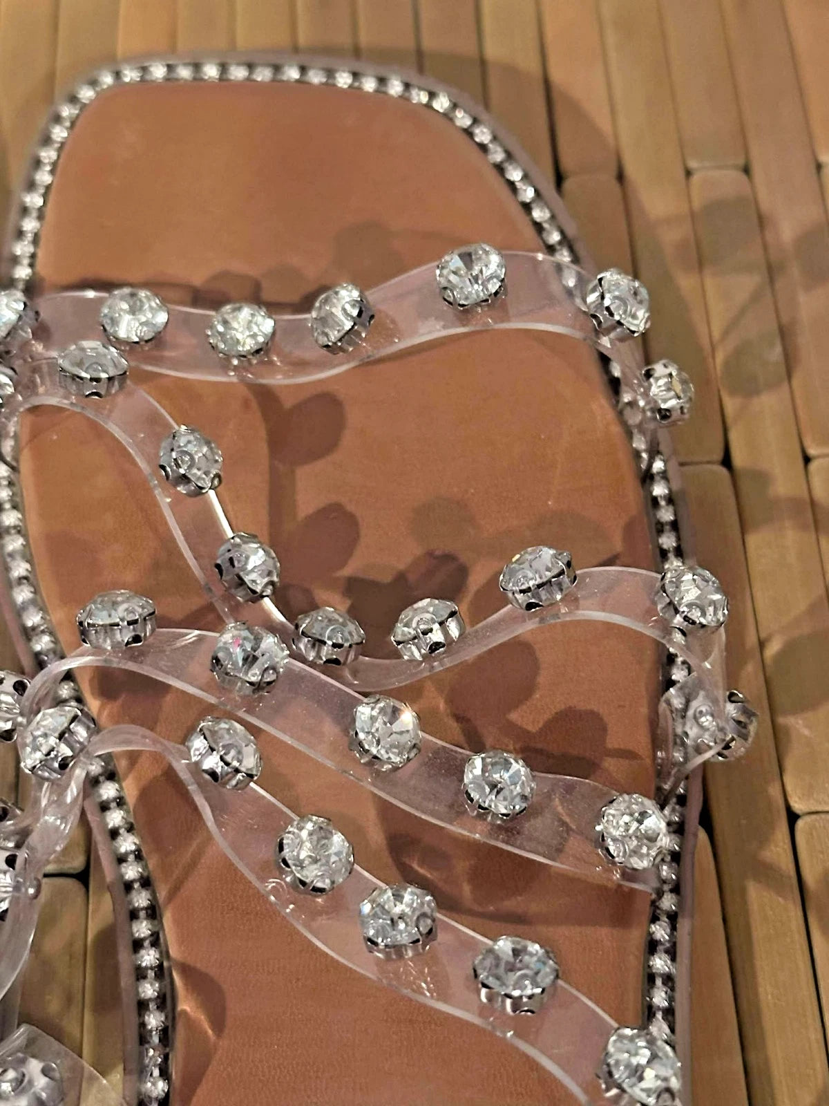 Zigi Soho Briella Rhinestone Slide Sandals Women’s Size 6 – Fashion Glam Shoes