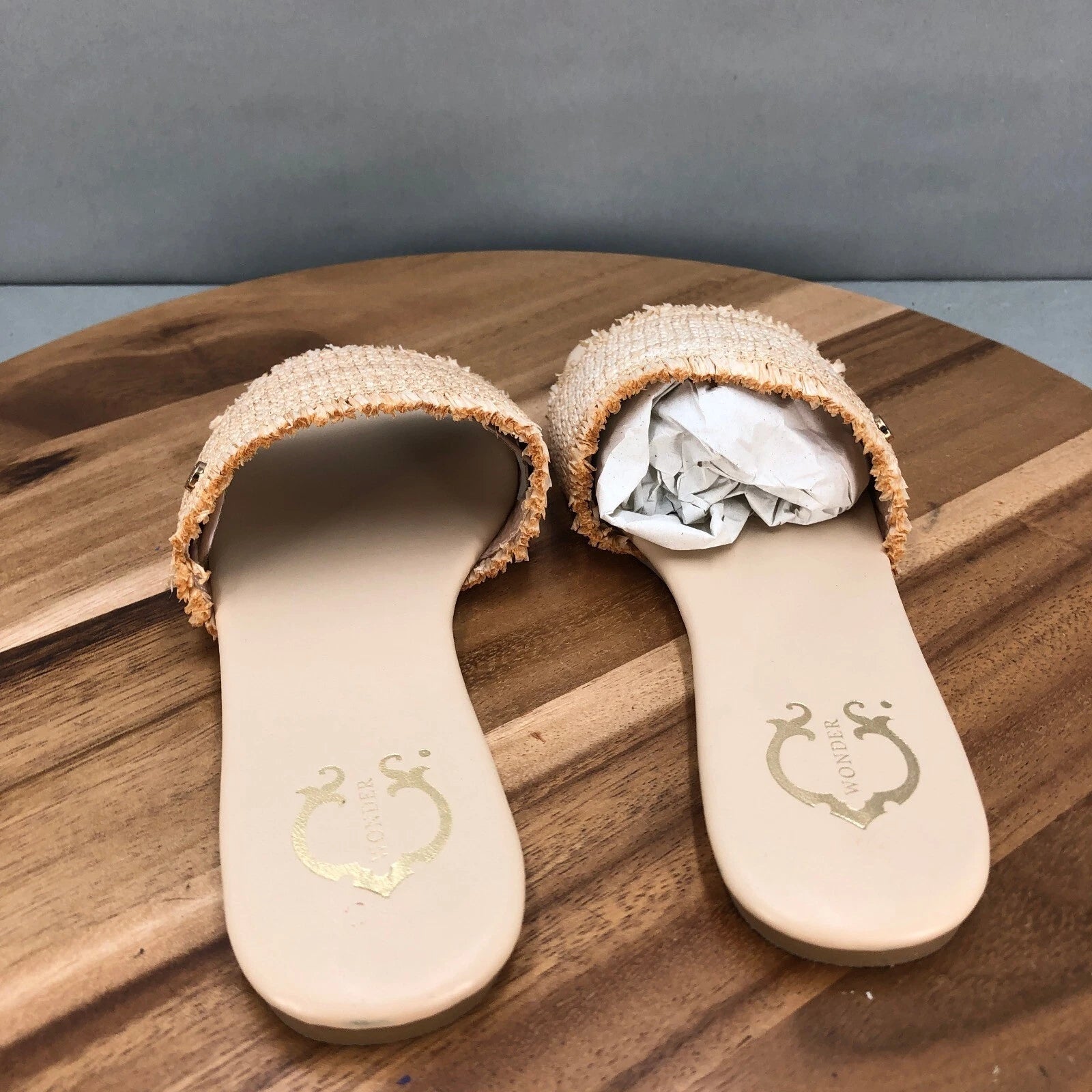 Wonder Natural Slides Womens 7 Sandals Catcher Style Slip On