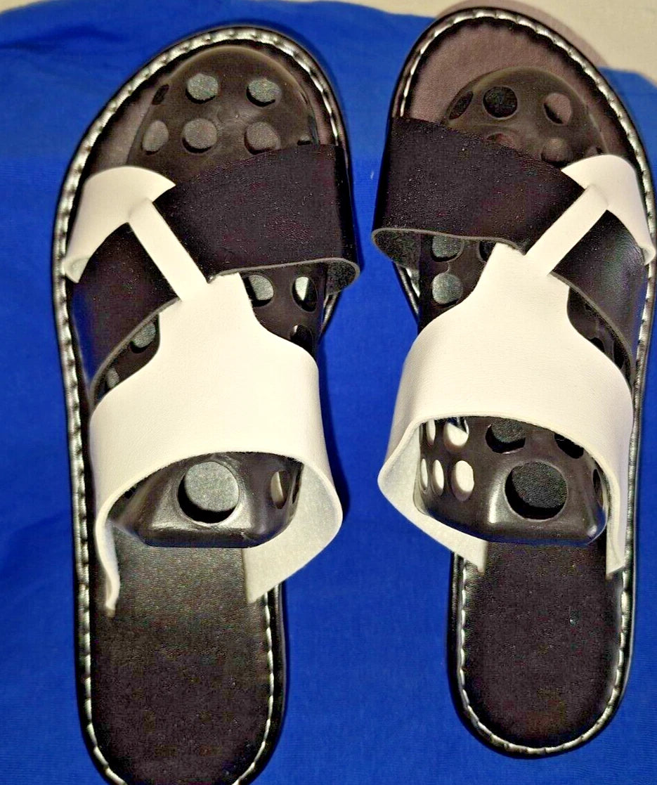 2 New Pairs Women Size * Slides Shoes Sandal White Footwear Fashion