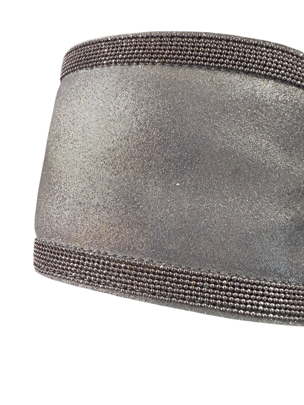 Brunello Cucinelli Monili Gray Suede Slides Sz 36.5 Women's us sz 6.5 $995