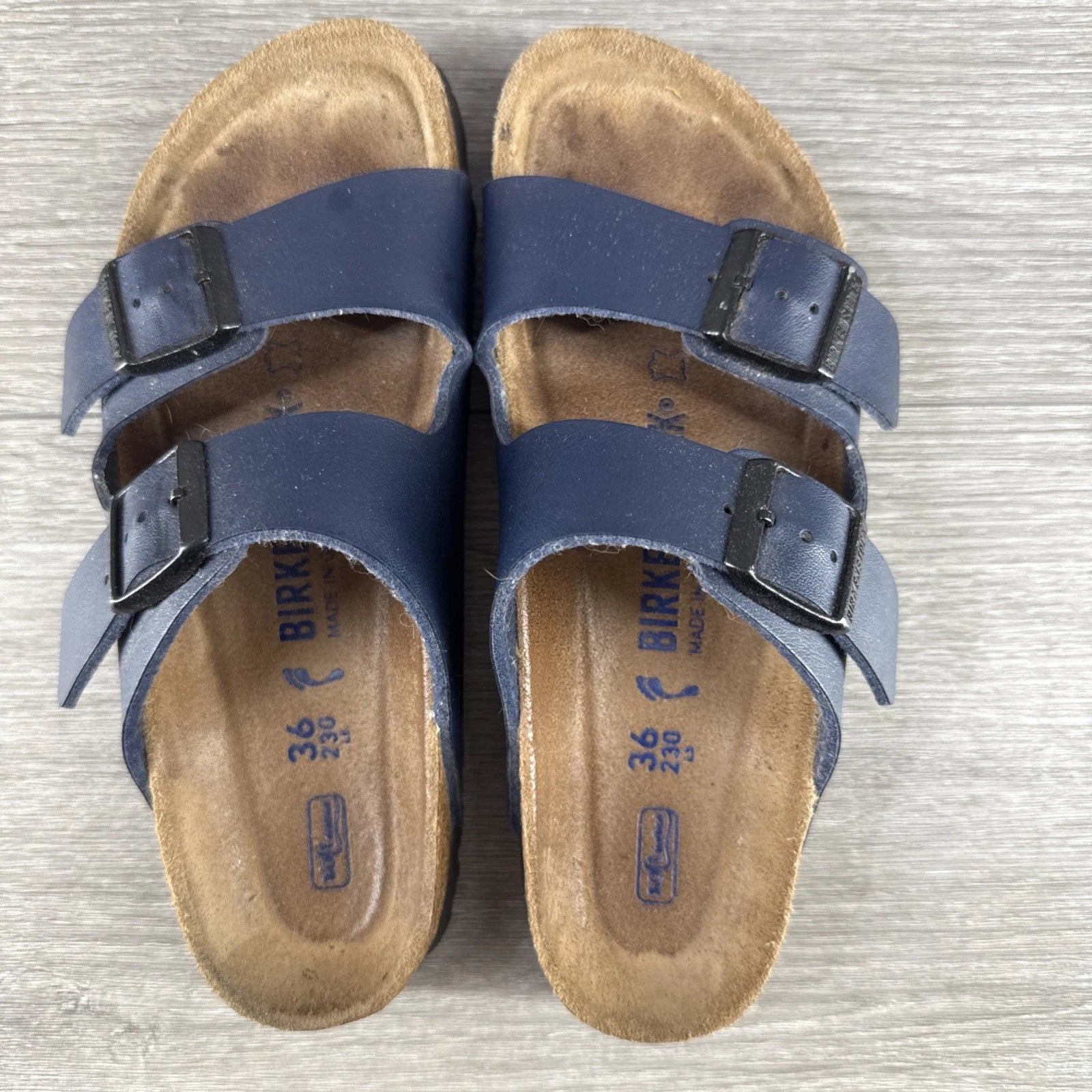 Birkenstock Arizona Soft Footbed Sandals Women’s EU 36 US 5 5.5 Blue
