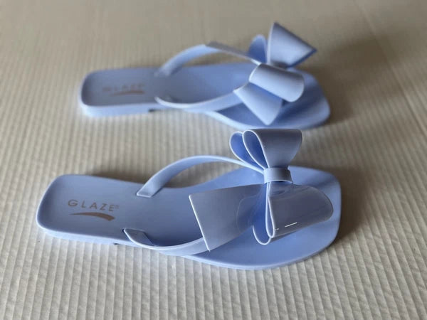 GLAZE women's synthetic fashion sandals, blue, Size 5 1/2, New