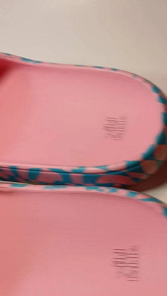 EVA Style Sandals Size 10 Pink/blue Wild Fable NWT Slip-on Open Toe Confortable