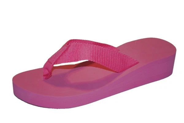 Womens Flip Flop Fashion Color Open Toes Platform Wedge Sandals  5 6 7 8 9 10 11